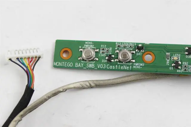 Alt view image 3 of 5 - IBM Lenovo M71Z Desktop Power Button Board W/ Cable 54.25069.051 50.3ET12.011