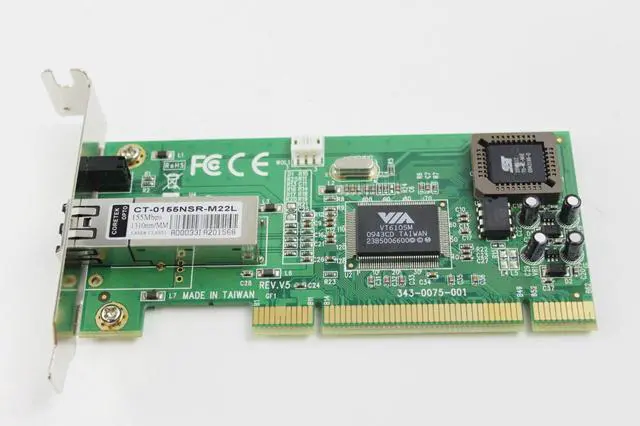 Alt view image 2 of 4 - Dell V5PYX Ethernet Network Adapter N/A 155Mbps 1300NM N-FX-LC-02F 0J588F V5PYX 0155NSR VT6105M