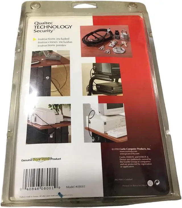 Alt view image 3 of 5 - CURTIS Esselte Qualtec TECHNOLOGY Security  Model #08001