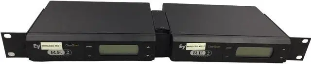 Alt view image 2 of 7 - 2-Electro-Voice RE-2 Band A ClearScan Microphone Wireless Receiver