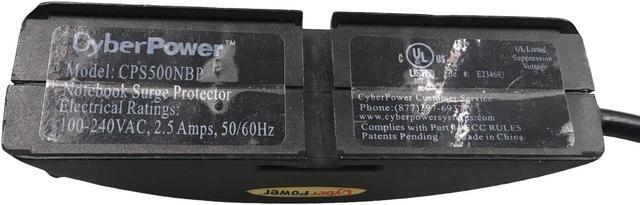 Alt view image 4 of 6 - Cyber Power Modelv CPS500NBP; Notebook surge Protector