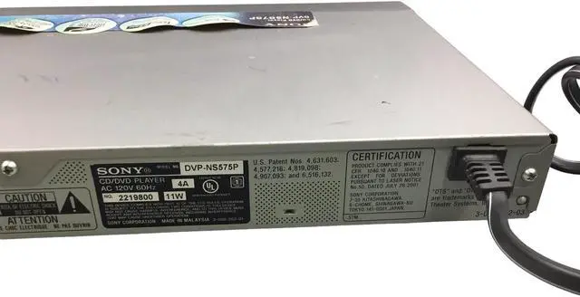 Alt view image 6 of 7 - SONY Progressive Scan CD/DVD Player DVP-NS575P w/o Remote "tested power on"