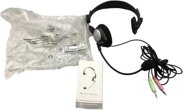 Main image of Andrea Model NC-181 Black Headband Headset With Microphone
