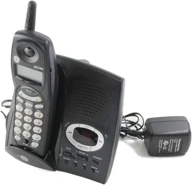 Alt view image 2 of 4 - GE 27851FE1-B digital cordless Phone W/ handset & AC Adapter 27851FE1 KU2B-090-0350D