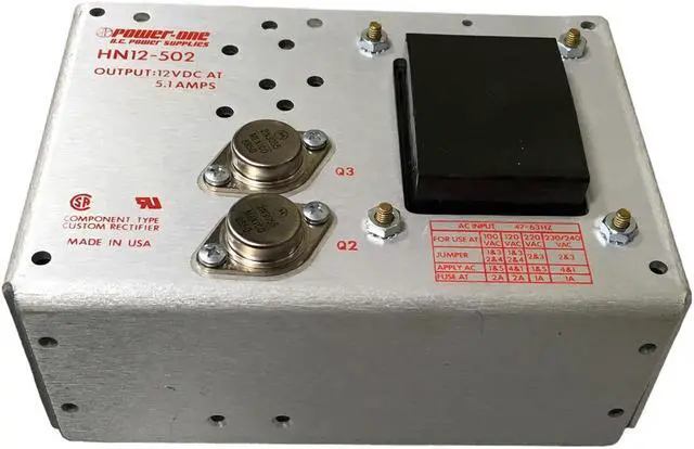 Alt view image 2 of 6 - Power-One HN12-502 HN12502 DC Power Supply 12VDC 5.1A C