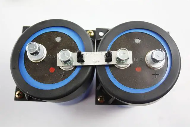 Alt view image 3 of 3 - Philips Capacitor Pair 400VDC 450SURGE 2700UF 120640-7 3186GD272T400DPA2