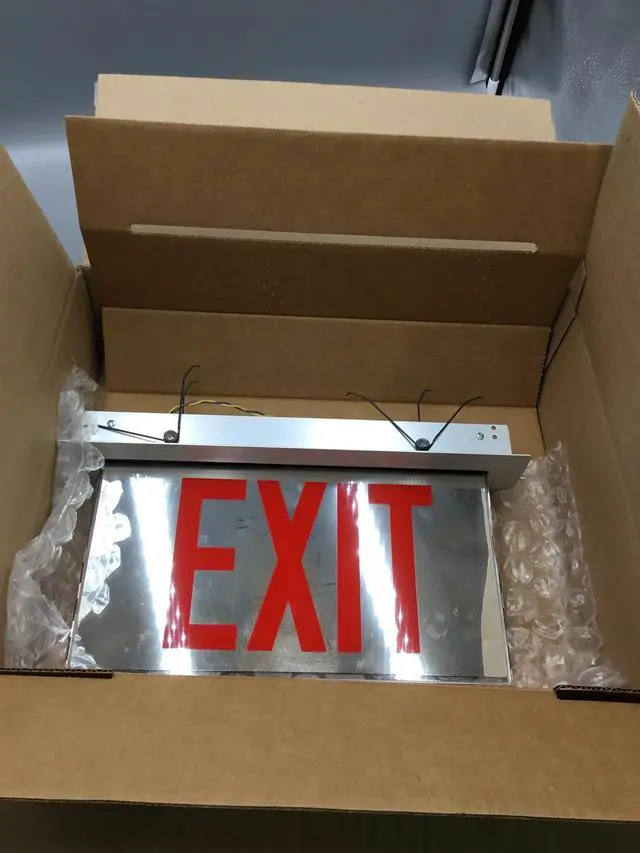 Main image of Atlite Cooper Lighting LED Aluminum Red Double Sided Exit Sign 14'' x 7.5''ES62RMC