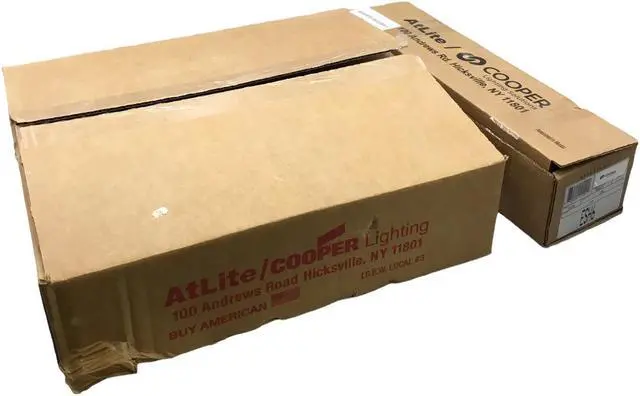 Alt view image 6 of 6 - Atlite Cooper Lighting LED Aluminum Red Double Sided Exit Sign 14'' x 7.5''ES62RMC