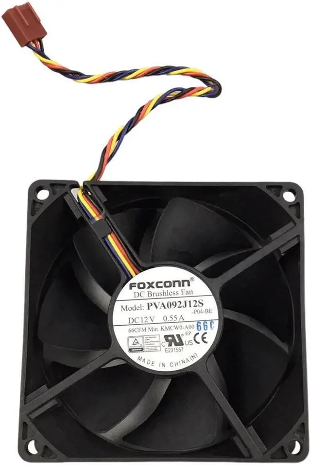 Main image of Foxconn Dc Brushless Fan PVA092J12S DC 12V 0.55 A 4 pin