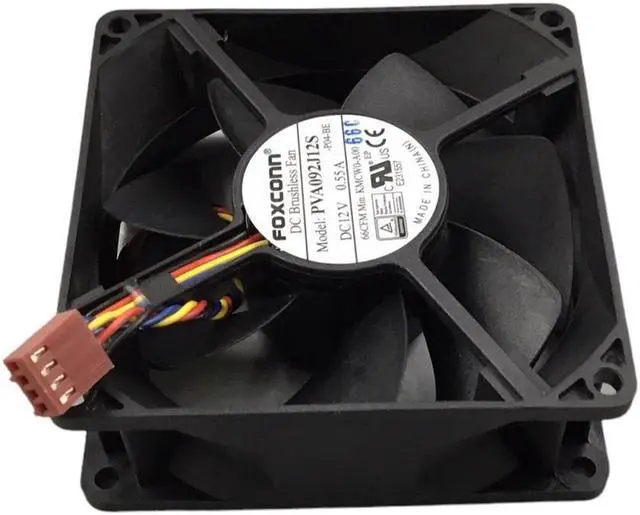 Alt view image 2 of 3 - Foxconn Dc Brushless Fan PVA092J12S DC 12V 0.55 A 4 pin