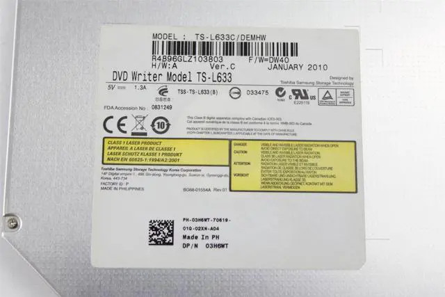 Alt view image 6 of 6 - DELL POWEREDGE R610 SERVER SATA DVDRW SLIMLINE 095M6Y 95M6Y