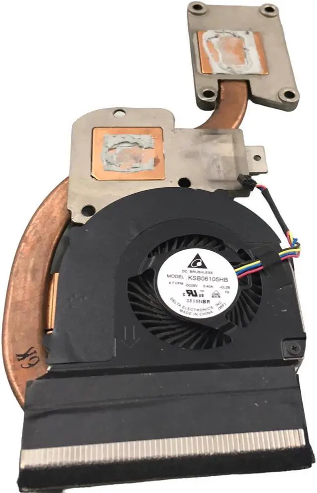 Alt view image 3 of 7 - Dell Latitude E6440 Cooling Heatsink+Fan FOR DISCRETE AMD GPU GXC1X 0GXC1X