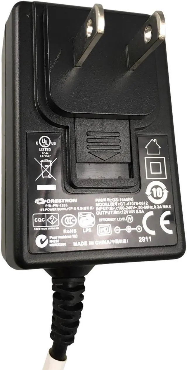 Alt view image 4 of 4 - Crestron GT-41076-0612 AC Adapter Power Power Supply 12V 0.5A GS-1645