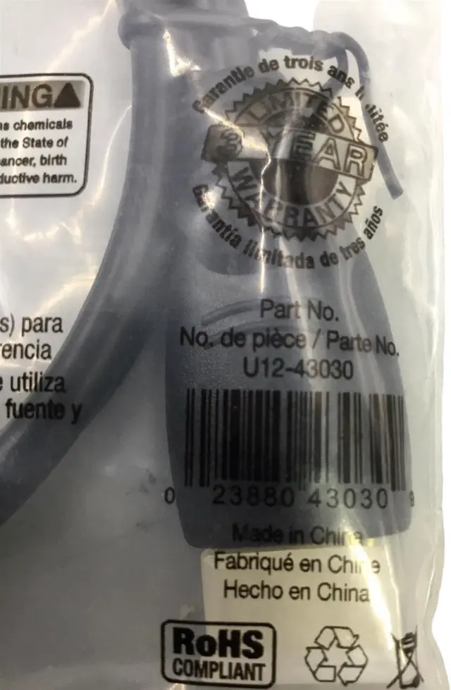 Alt view image 5 of 5 - Ultra HDMI U12-43030 Male-To-Male High speed HDMI cable W/ Ethernet 3FT. 0.9m. New!