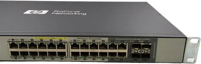 Alt view image 4 of 7 - HP ProCurve Networking J9299A 2520G-24-PoE 24 Port PoE Gigabit Switch