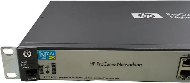 Alt view image 3 of 7 - HP ProCurve Networking J9299A 2520G-24-PoE 24 Port PoE Gigabit Switch