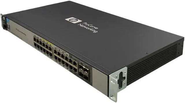 Alt view image 6 of 7 - HP ProCurve Networking J9299A 2520G-24-PoE 24 Port PoE Gigabit Switch