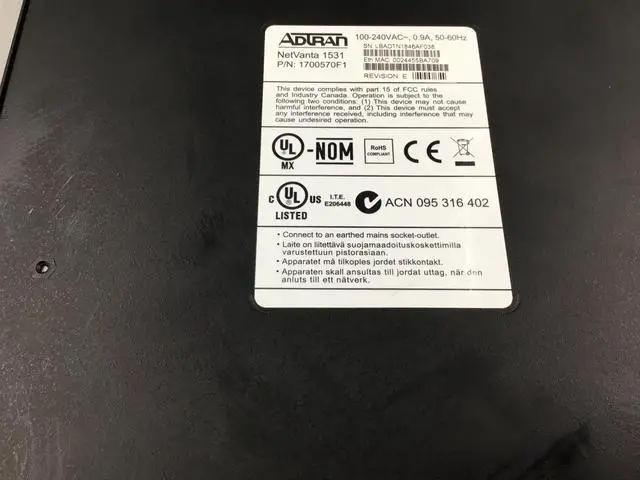 Alt view image 2 of 7 - ADTRAN NetVanta 1531 1700570F1 Switch