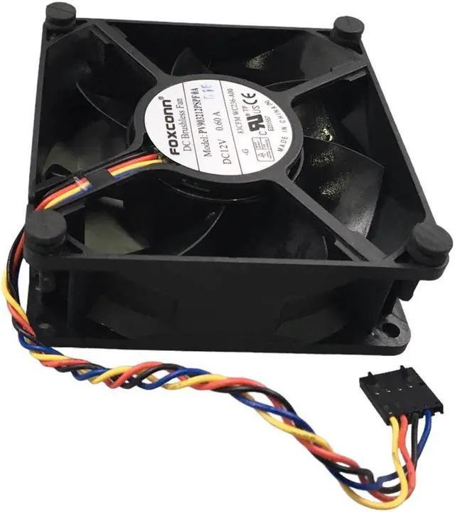Alt view image 7 of 7 - FoxConn PV903212PSPF 0A 0.60A 12V DC Brushless Fan 83CFM 0WC236 5 pin (L-O)