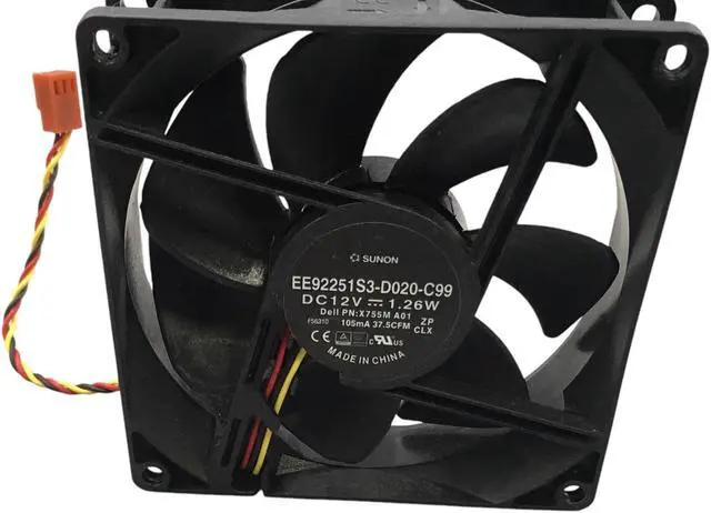 Alt view image 2 of 7 - SUNON EE92251S3-D020-C99 DC12V - DELL PN X755M-A01 / RKC55-A00