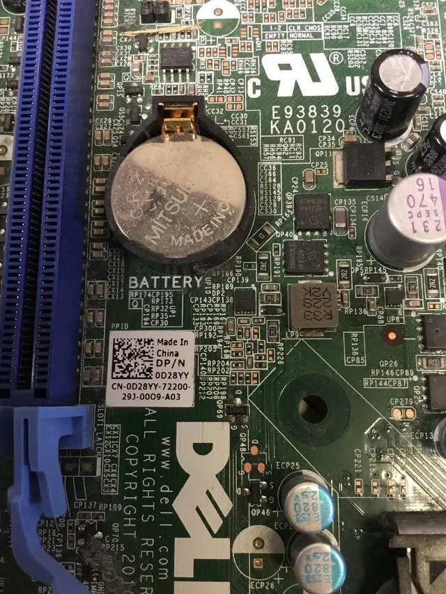 Alt view image 3 of 6 - Dell Optiplex 790 LGA1155 DDR3 SFF Motherboard D28YY 0D28YY