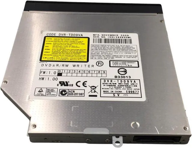 Main image of PIONEER MODEL DVR-TD09VA (73Z) DVD Player Burner DVD±R/RW WRITER