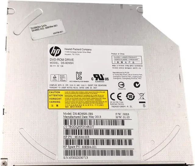 Alt view image 3 of 7 - HP Elitebook ProBook Laptop DS-8D9SH SATA CD-RW DVDÂ±RW Optical Drive