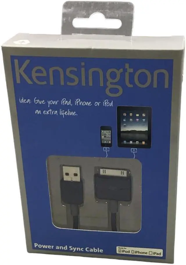 Main image of Kensington Power and Sync Cable (iPod, iPhone, iPad) B1036A
