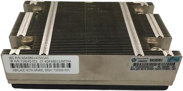Main image of HP 775403-0HP ProLiant DL360P Gen8 V2 Server Screw Down HeatSink P/N: 735506-001 01 734042-001 735508-001 HP CPU HEATSINK PROLIANT DL360 GEN9 G9