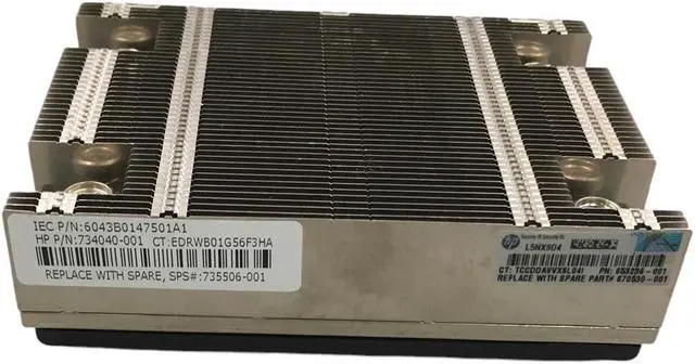 Alt view image 2 of 6 - HP 775403-0HP ProLiant DL360P Gen8 V2 Server Screw Down HeatSink P/N: 735506-001 01 734042-001 735508-001 HP CPU HEATSINK PROLIANT DL360 GEN9 G9