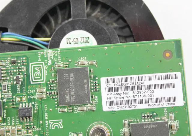 Alt view image 3 of 4 - HP NVIDIA Quadro 2000 High Profile 1GB GDDR5 DVI Dual DPI Display Port PCI-E Video Graphics Card 612952-003 671136-001 180-12008-1005-A01