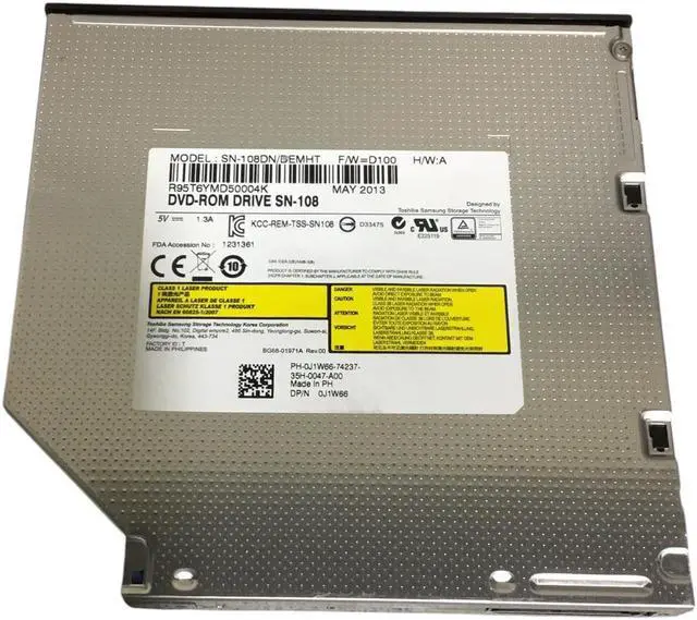 Main image of Dell OptiPlex 9020 DVD-ROM Drive SN-108DN J1W66 0J1W66 CN-0J1W66
