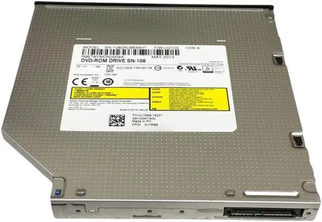 Alt view image 7 of 7 - Dell OptiPlex 9020 DVD-ROM Drive SN-108DN J1W66 0J1W66 CN-0J1W66