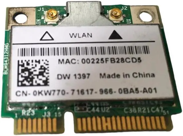 Alt view image 3 of 3 - Dell Broadcom Wireless Wifi Card DW1397 BCM94312HMG