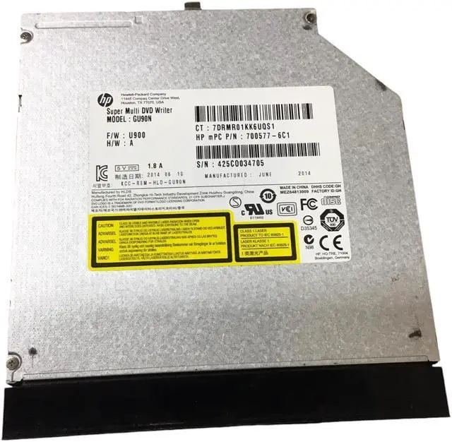 Alt view image 2 of 6 - HP SATA Super Multi DVD Writer Drive GU90N 700577-6C1