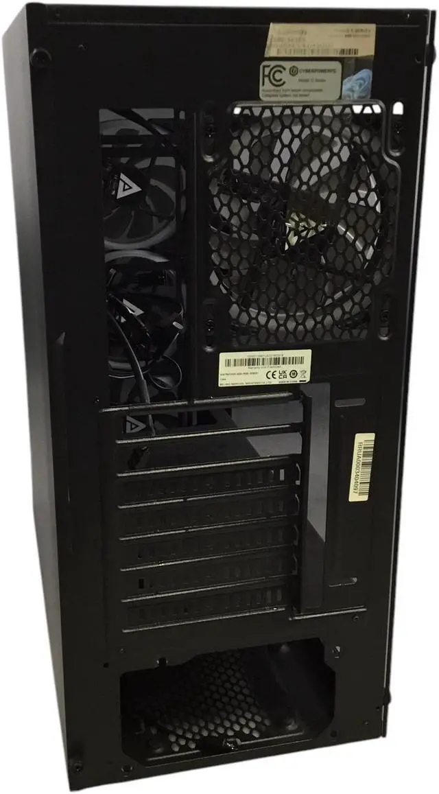Alt view image 4 of 7 - Cyberpower PC C Series Computer Case, w/Fans, Black & Glass ET8680-16385