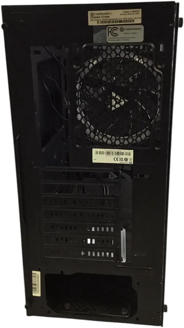 Alt view image 2 of 7 - Cyberpower PC C Series Computer Case, w/Fans, Black & Glass ET8680-27998