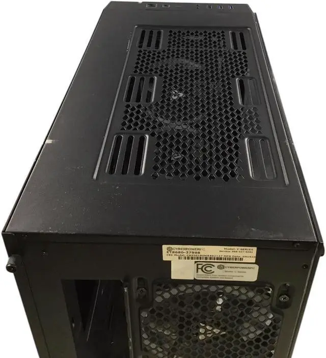Alt view image 5 of 7 - Cyberpower PC C Series Computer Case, w/Fans, Black & Glass ET8680-27998