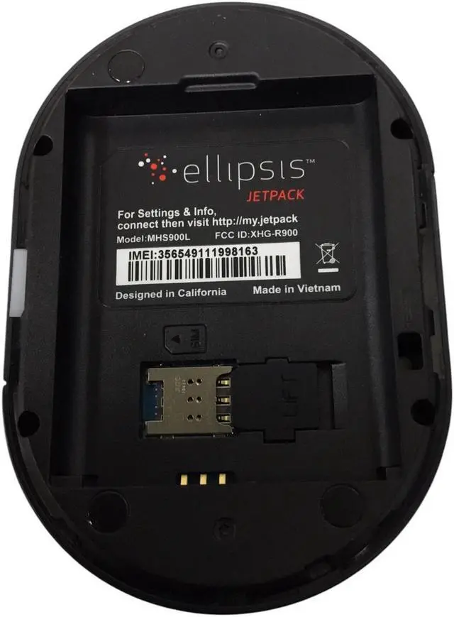 Alt view image 6 of 7 - Verizon 4G LTE Ellipsis Jetpack MHS900L Wi-Fi Hotspot Modem- Blue