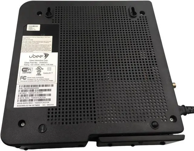 Alt view image 3 of 7 - Ubee DVW3201B Wireless Cable Modem -No Power Cord