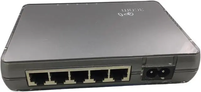 Alt view image 2 of 4 - 3Com 3CFSU05 External Network Switch 5-ports