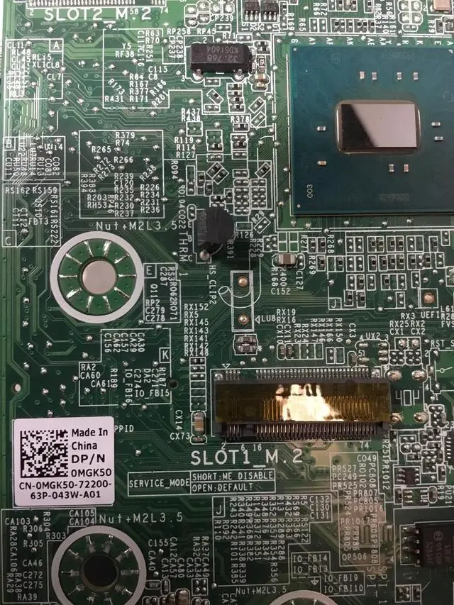 Alt view image 3 of 6 - Dell 0MGK50 Optiplex 3040M Micro Mini Motherboard LGA1151 DDR3