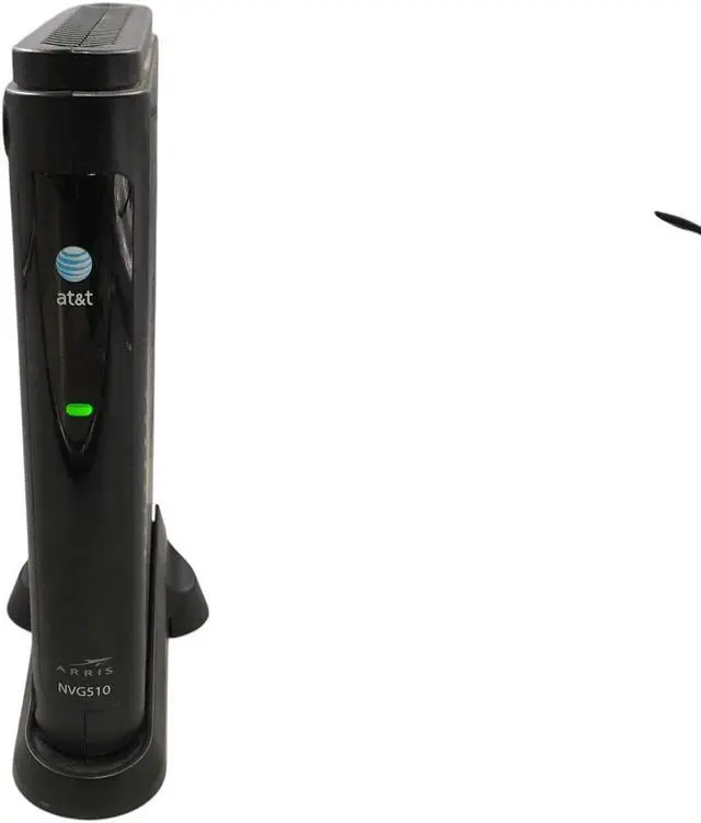 Alt view image 6 of 7 - ARRIS Router ATT Broadband WiFi Modem NVG510 No Cord Tested Power on