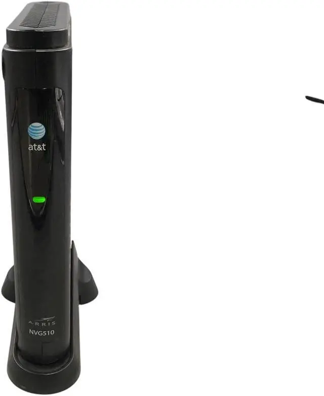 Alt view image 7 of 7 - ARRIS Router ATT Broadband WiFi Modem NVG510 No Cord Tested Power on