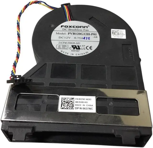 Alt view image 3 of 4 - Dell OptiPlex Computer CPU Cooling Fan 0J50GH 0637NC