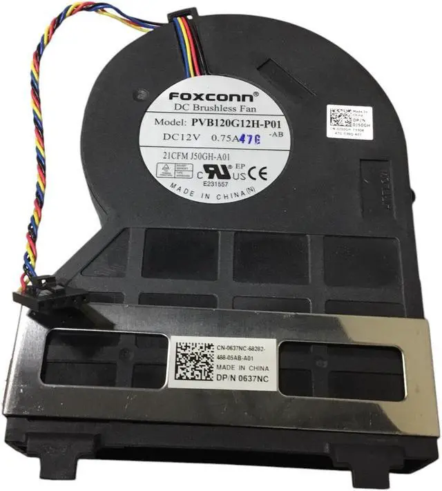 Alt view image 2 of 4 - Dell OptiPlex Computer CPU Cooling Fan 0J50GH 0637NC