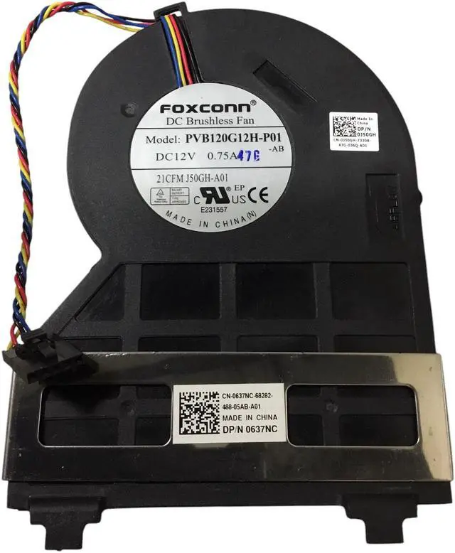 Main image of Dell OptiPlex Computer CPU Cooling Fan 0J50GH 0637NC