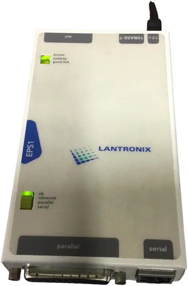 Main image of Lantronix EPS1 Print Server, 12v 10BASE-T