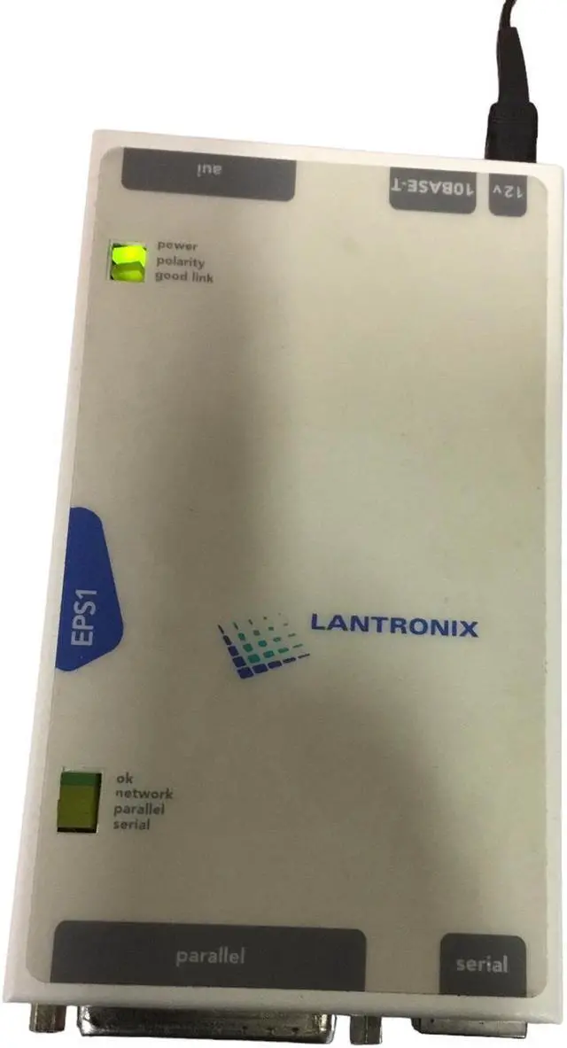 Alt view image 6 of 7 - Lantronix EPS1 Print Server, 12v 10BASE-T
