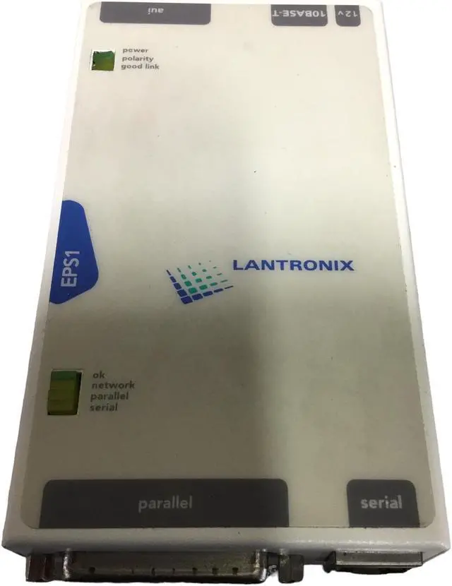Alt view image 5 of 7 - Lantronix EPS1 Print Server, 12v 10BASE-T